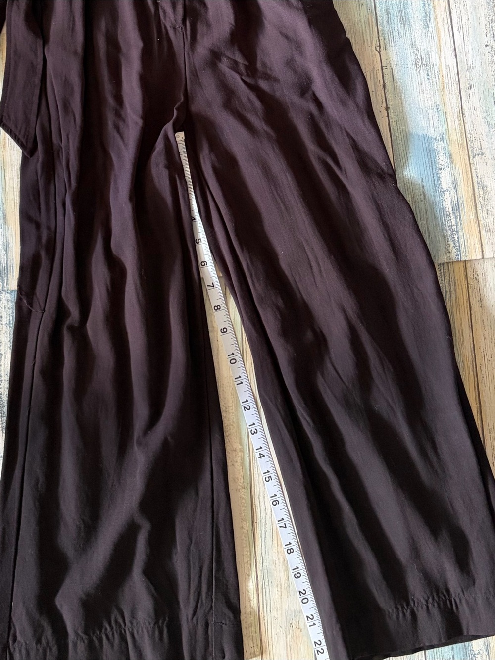 Nine West Women's Button Up Black   Cropped Jumpsuit with Waist Tie - Picture 3 of 6